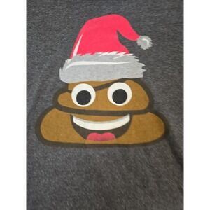 Emoji Poo Santa Tee Shirt New M